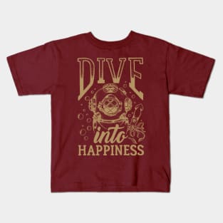 Scuba Diver life t-shirt | Dive into hapiness Kids T-Shirt